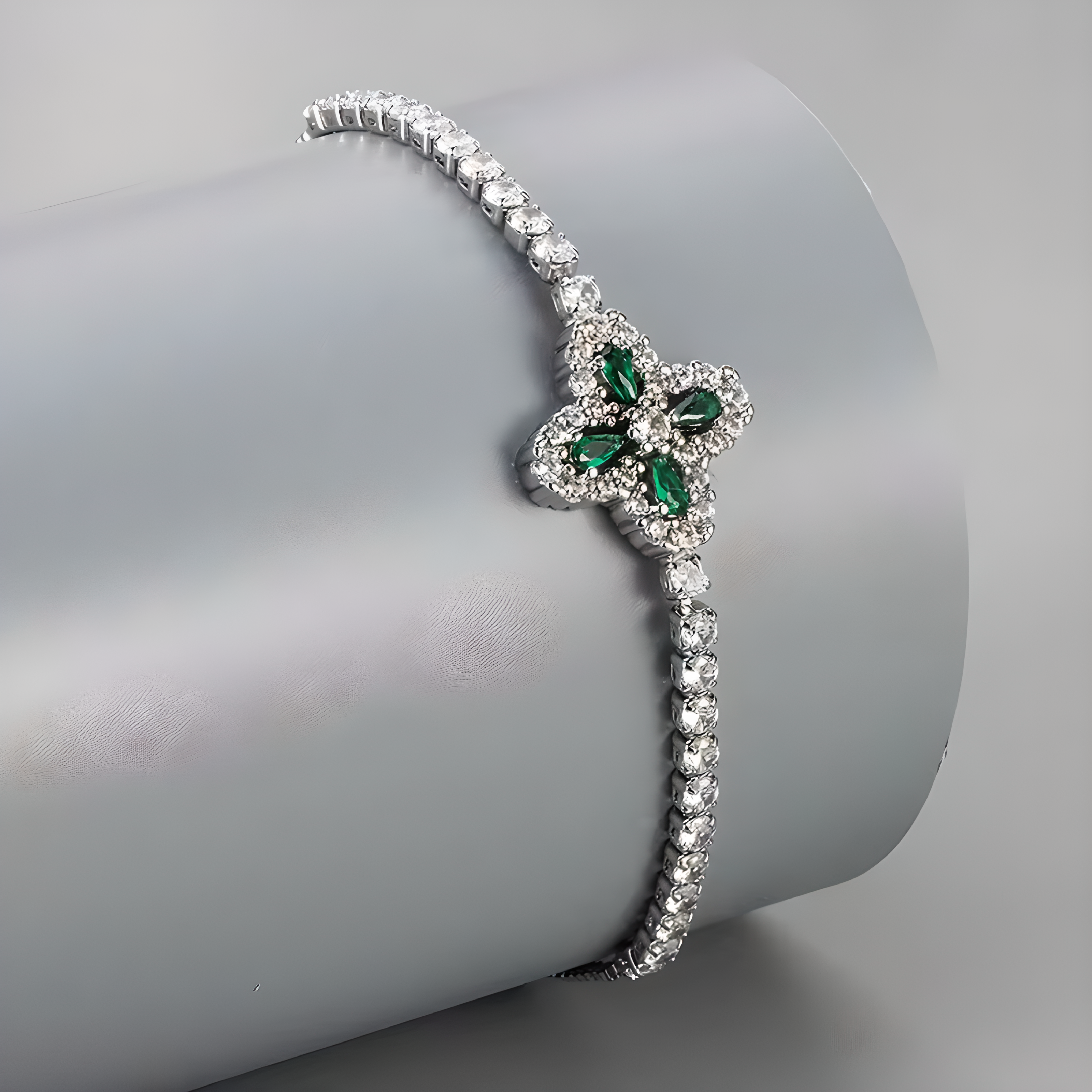 Bloom Diamond Silber Armband
