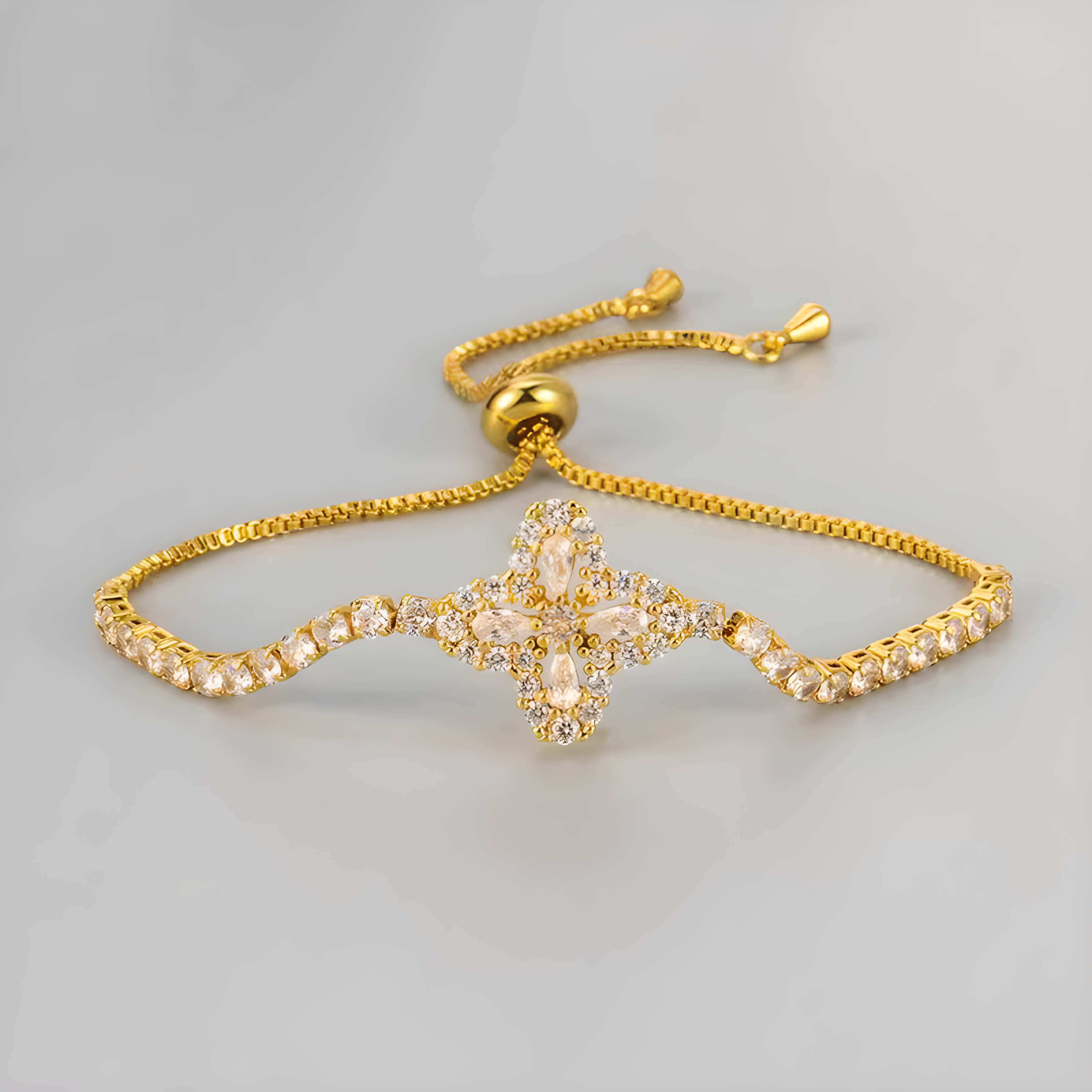 Bloom Diamond Gold Armband
