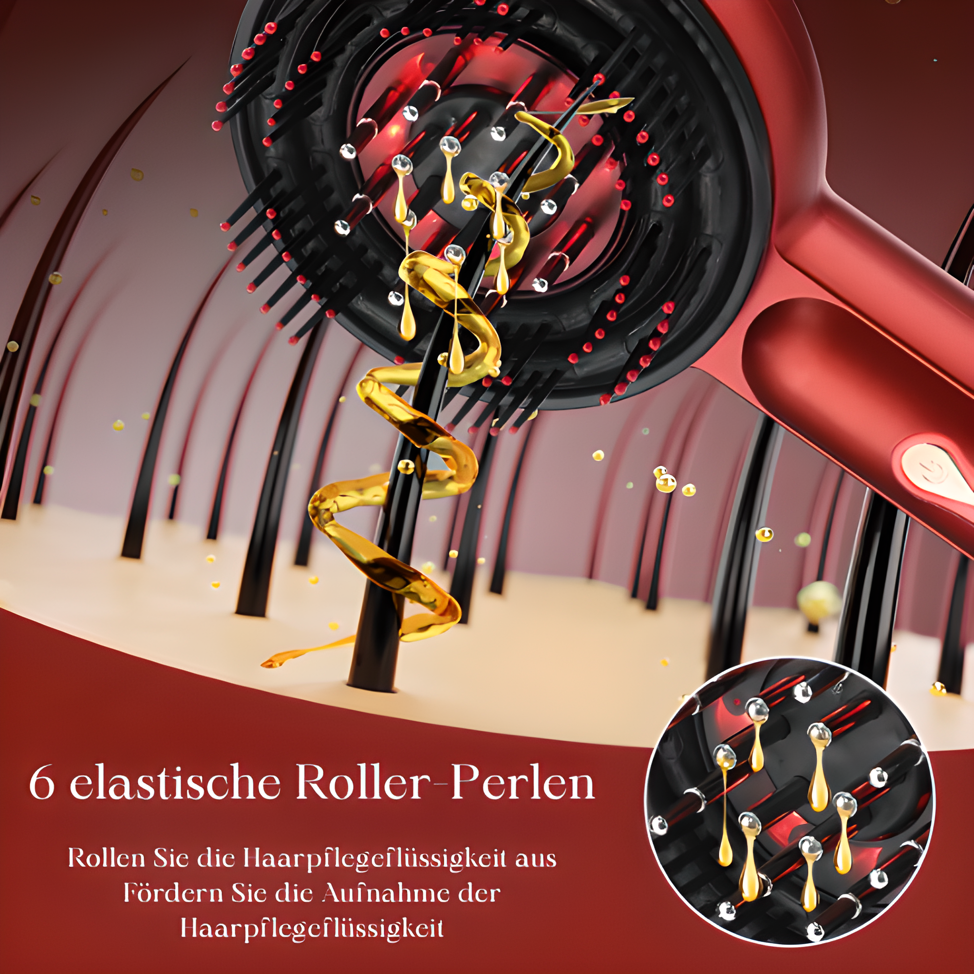 BEAUTLYN 3in1 KOPF-MASSAGEBÜRSTE FÜR KRÄFTIGES UND VOLLERES HAAR